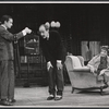 Wally Cox, Michael Hordern and Dorothy Sands in the stage production Moonbirds