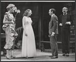 Peggy Pope, Anne Meacham, Wally Cox and Michael Hordern in the stage production Moonbirds