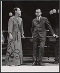 Anne Meacham and Wally Cox in the stage production Moonbirds