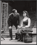 Wally Cox and Phyllis Newman in the stage production Moonbirds