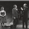 Phyllis Newman, Rex Everhart and Michael Hordern in the stage production Moonbirds