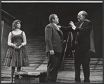 Phyllis Newman, Rex Everhart and Michael Hordern in the stage production Moonbirds