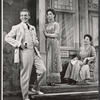 Forrest Tucker, Joan Weldon and Lucie Lancaster in the touring stage production The Music Man