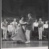 Joan Weldon, Forrest Tucker and ensemble in the touring stage production The Music Man