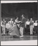 Joan Weldon, Forrest Tucker and ensemble in the touring stage production The Music Man