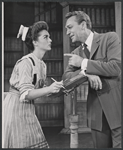 Joan Weldon and Forrest Tucker in the touring stage production The Music Man