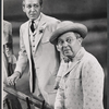 Forrest Tucker and Benny Baker in the touring stage production The Music Man