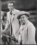 Forrest Tucker and Benny Baker in the touring stage production The Music Man