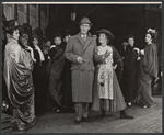 Edward Mulhare, Sally Ann Howes and ensemble in the stage production My Fair Lady