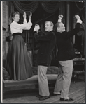 Sally Ann Howes, Edward Mulhare, and Reginald Denny in the stage production My Fair Lady