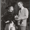 Pamela Charles and Edward Mulhare in the stage production My Fair Lady