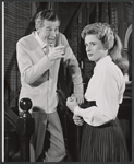 Michael Allinson and Pamela Charles in the stage production My Fair Lady