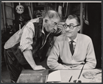 Charles Victor and Brian Aherne in the 1957 tour of the stage production My Fair Lady