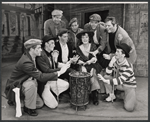 Caroline Dixon and ensemble in the touring stage production My Fair Lady
