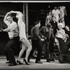 Dennis O'Keefe and ensemble in the stage production Never Live Over a Pretzel Factory