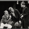 Dennis O'Keefe, Lawrence Pressman and unidentified in the stage production Never Live Over a Pretzel Factory