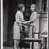 Maureen O'Sullivan and Fran Sharon in the stage production Never Too Late