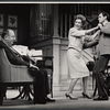 Paul Ford, Maureen O'Sullivan and Orson Bean in the stage production Never Too Late