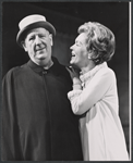 Paul Ford and Maureen O'Sullivan in the stage production Never Too Late