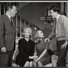 Lyle Talbot, Penny Singleton and unidentified others in the stage production Never Too Late