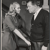 Lyle Talbot [right] and unidentified in the stage production Never Too Late