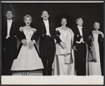 Maggie Smith, Bill McCutcheon, Jane Connell [right] and unidentified others in the stage production New Faces of 1956