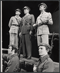 Standing from top left: Casper Roos, Jack Gwillim, Jamie Ross, and unidentified actors in the stage production Ari
