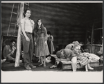 John Savage, Jacqueline Mayro, and cast in the stage production Ari