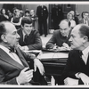 Jose Ferrer, Christopher Lofton (aka Christopher Wines), Hugh Franklin (?), and E.G. Marshall in the television production A Case of Libel