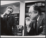Lloyd Bridges and Van Heflin in the television production A Case of Libel