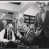 John Beal, Van Heflin, Angie Dickinson, George Grizzard and Lloyd Bridges in the television production A Case of Libel