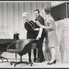 Zsa Zsa Gabor, Tom Poston, and Iva Withers in the stage production Forty Carats