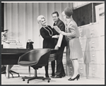 Zsa Zsa Gabor, Tom Poston, and Iva Withers in the stage production Forty Carats