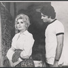 Zsa Zsa Gabor and Michael Nouri in the stage production Forty Carats