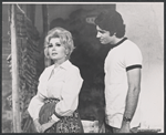 Zsa Zsa Gabor and Michael Nouri in the stage production Forty Carats