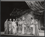 Richard Winter (2nd from left), Cyril Ritchard, Bruce Yarnell, Dani Seitz, and company in the stage production The Happiest Girl in the World