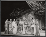 Richard Winter (2nd from left), Cyril Ritchard, Bruce Yarnell, Dani Seitz, and company in the stage production The Happiest Girl in the World