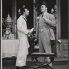 Rocco Bufano [?] and Walter Pidgeon in the stage production The Happiest Millionaire