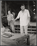 Bette Davis and Patrick O'Neal in the stage production The Night of the Iguana