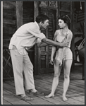 Patrick O'Neal and Lane Bradbury in the stage production The Night of the Iguana