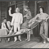 Patrick O'Neal, Alan Webb, Margaret Leighton and Bette Davis in the stage production The Night of the Iguana