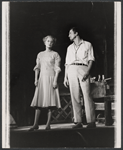 Margaret Leighton and Patrick O'Neal in the stage production The Night of the Iguana