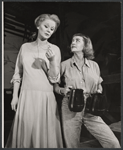 Margaret Leighton and Bette Davis in the stage production The Night of the Iguana