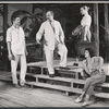 Patrick O'Neal, Louis Guss, Laryssa Lauret and Bette Davis in the stage production The Night of the Iguana