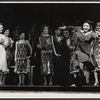 Ruby Keeler [at left], Patsy Kelly [right foreground] and ensemble in the 1971 Broadway revival of No, No, Nanette