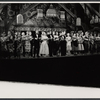 Jerry Antes [center], Sandra Deel, Dennis Day, June Allyson [right of center] and Judy Canova [right of center] during curtain call for the touring stage production of the 1971 Broadway revival of No, No, Nanette
