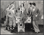Sandra Deel [center] and unidentified others in the touring stage production of the 1971 Broadway revival of No, No, Nanette
