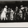 June Allyson [left of center] Jerry Antes [right of center] and Sandra Deel [at right] and unidentified others in the touring production of the 1971 Broadway revival of No, No, Nanette