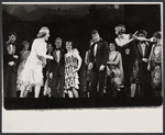 June Allyson [left of center] Jerry Antes [right of center] and Sandra Deel [at right] and unidentified others in the touring production of the 1971 Broadway revival of No, No, Nanette