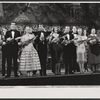 Jerry Antes [fourth from left], Sandra Deel, Dennis Day, June Allyson and Judy Canova in the curtain call for the touring production of the 1971 Broadway revival of No, No, Nanette